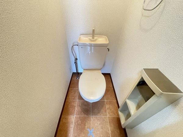 フラッツ諏訪森　トイレ　ウォシュレット設置可！